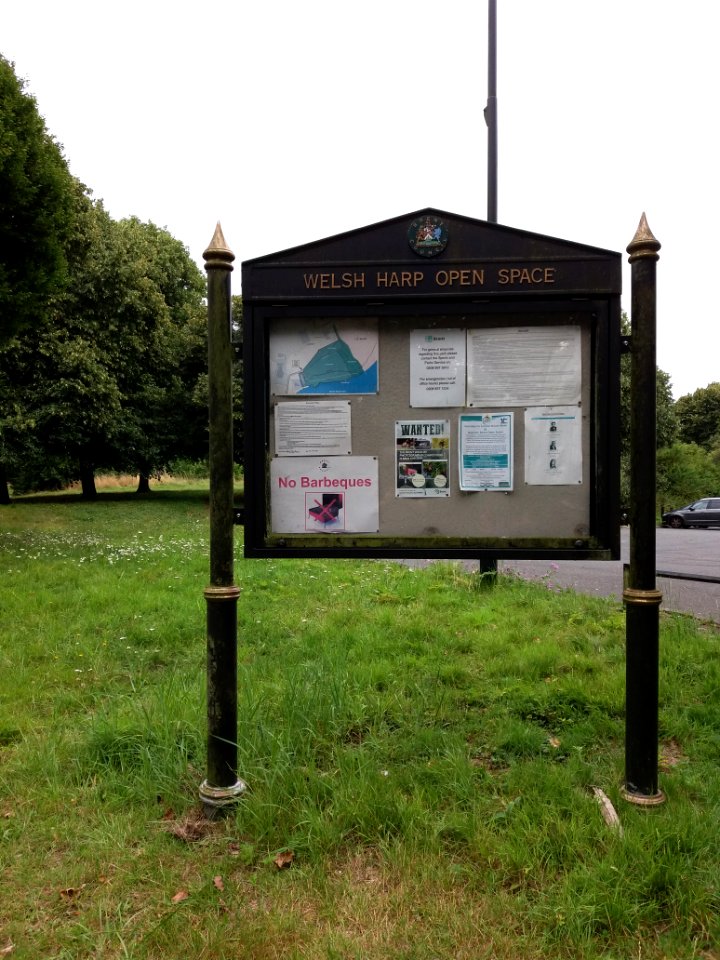 Welsh Harp Open Space sign