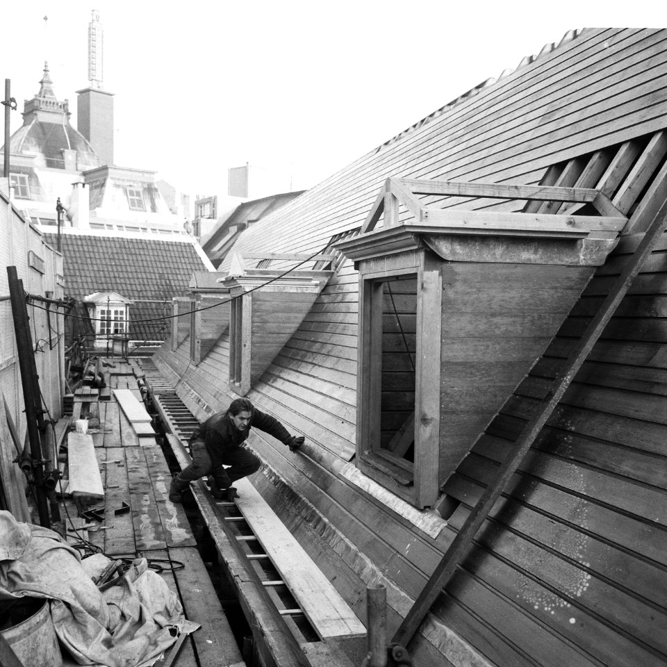 Werkzaamheden aan Amsterdams Historisch Museum (voormalig Burgerweeshuis), overz, Bestanddeelnr 918-6371