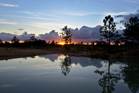 Lake nature sky