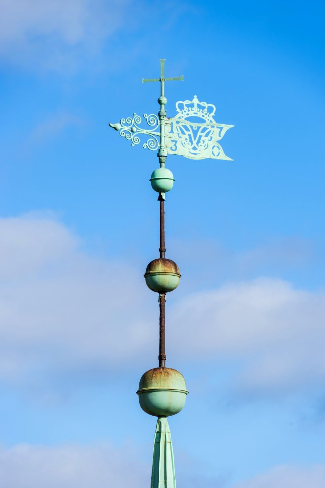 Weather vane Trinitatis kirke Copenhagen Denmark