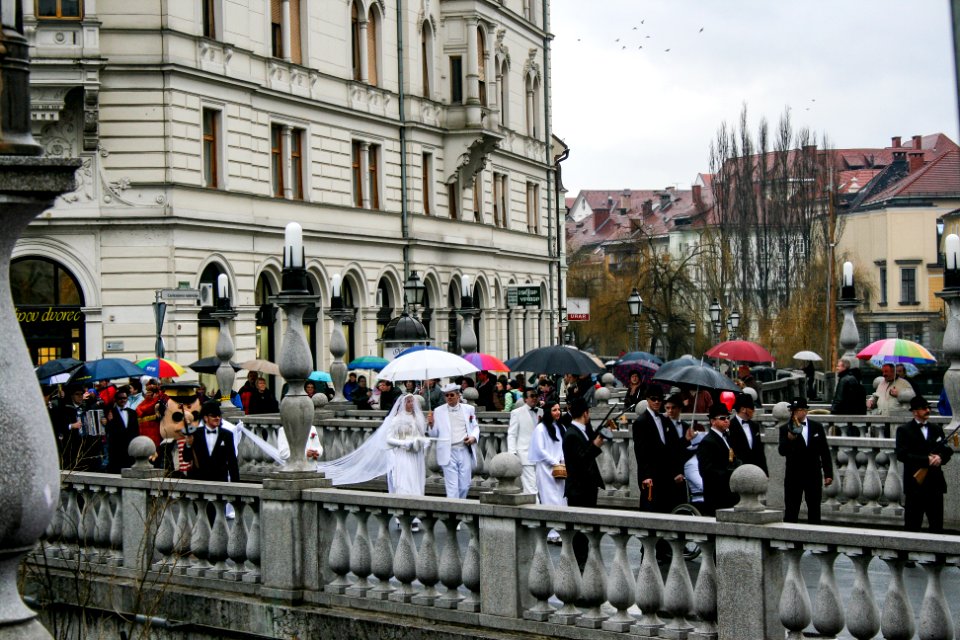 Wedding in Ljubljana at the Carnival