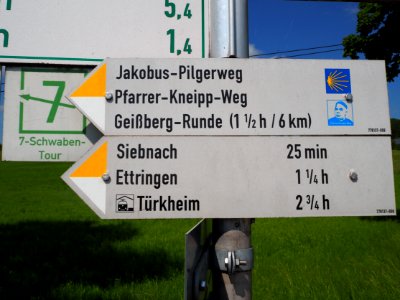 Wegweiser Kirch-Siebnach 02