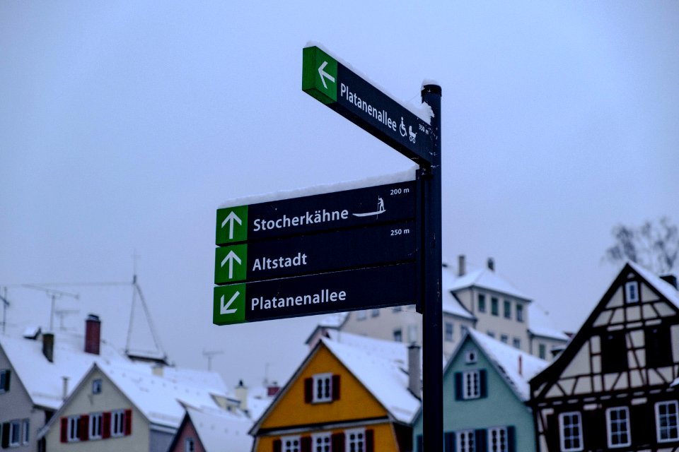 Wegweiser-Platanenallee