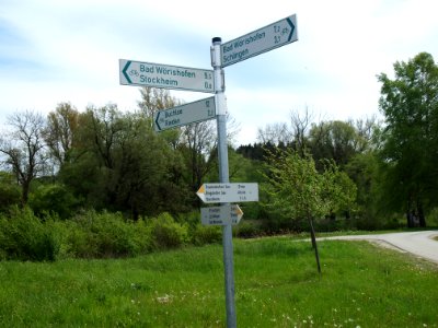 Wegweiser Bad Woerishofen Stockheim Schlingen