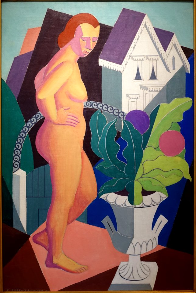 Webster House, Provincetown, by E. Ambrose Webster, United States, 1931, oil on board - Peabody Essex Museum - DSC07271