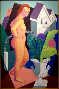 Webster House, Provincetown, by E. Ambrose Webster, United States, 1931, oil on board - Peabody Essex Museum - DSC07271