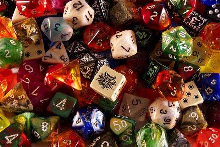 Dice game role playing game photo