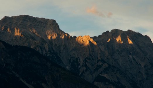Wechselspitze im Abendlicht