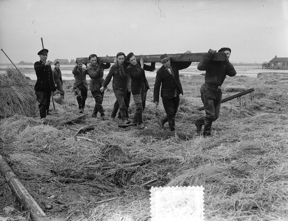 Watersnood 1953. Zierikzee. Herstelwerkzaamheden, Bestanddeelnr 905-5708