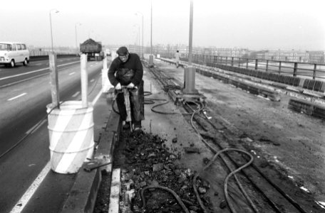 Wegverbreding Utrechtsebrug, Amsterdam werkzaamheden, Bestanddeelnr 922-1459