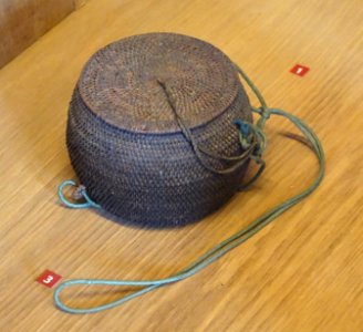 Weaving tool basket, Muong - Vietnam Museum of Ethnology - Hanoi, Vietnam - DSC02734