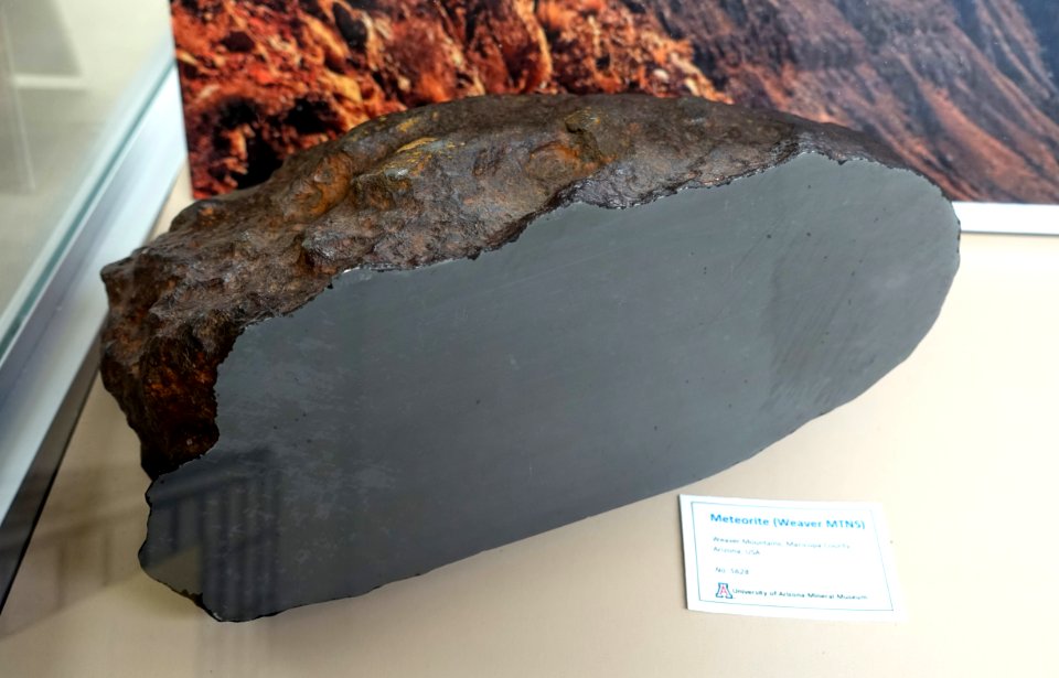 Weaver Mountains meteorite, Arizona - University of Arizona Mineral Museum - University of Arizona - Tucson, AZ - DSC08453