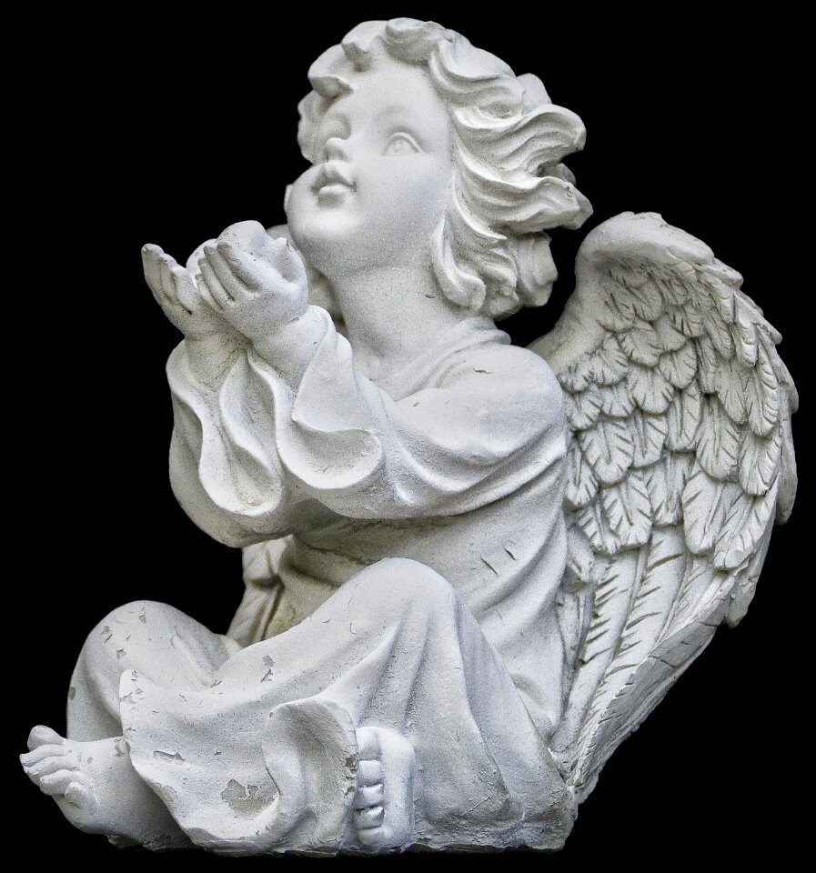 Sitting ceramic sculpture