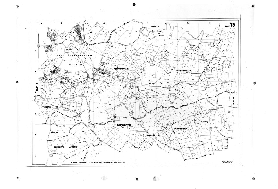Waterschappen, overzichtskaarten, Barneveldse Beek, Bestanddeelnr 253-6953