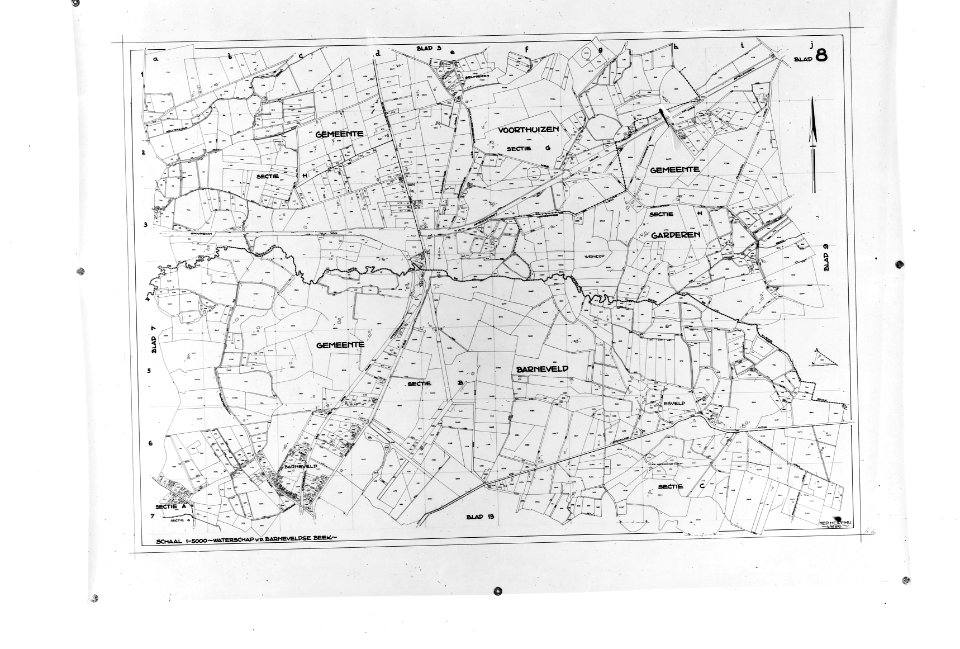 Waterschappen, overzichtskaarten, Barneveldse Beek, Bestanddeelnr 253-6946