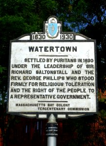 Watertown historic marker - Watertown, Mass - DSC07418