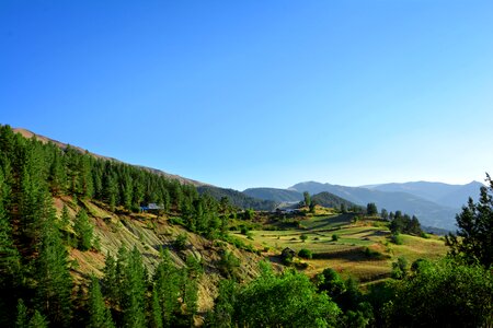 Landscape green blue