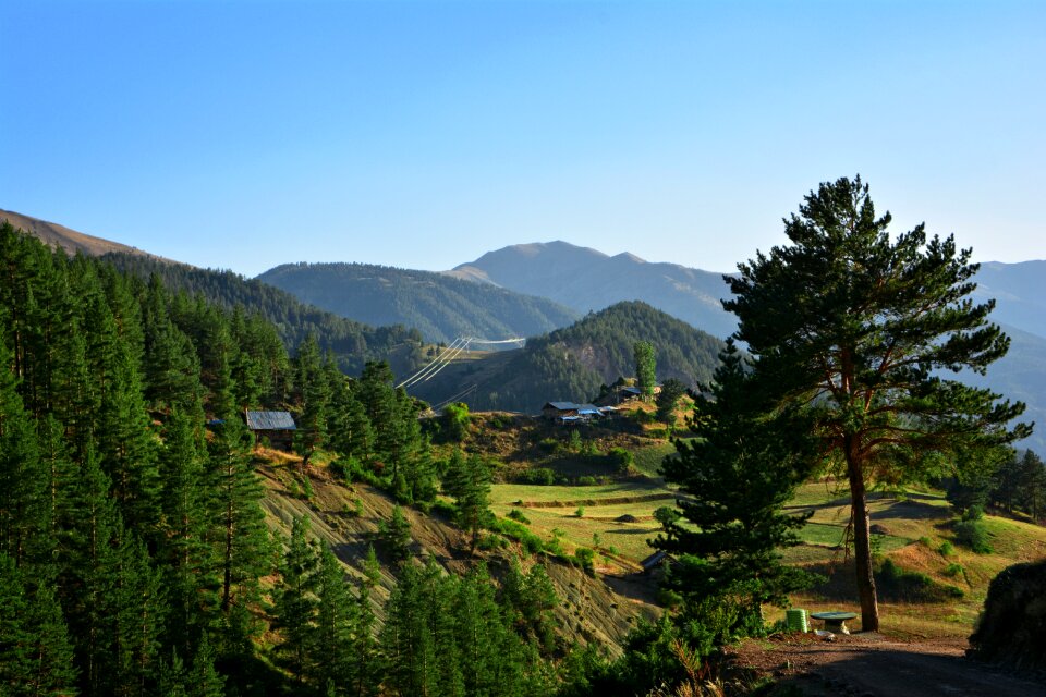 Landscape green blue