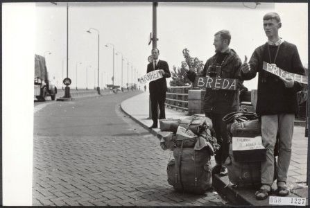 Wegen, reizigers, vakanties, verkeer, Bestanddeelnr 058-1227