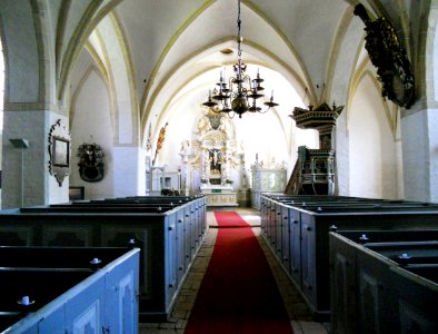 Wegekirche St. Katharinen Trent Kirchenschiff innen 1
