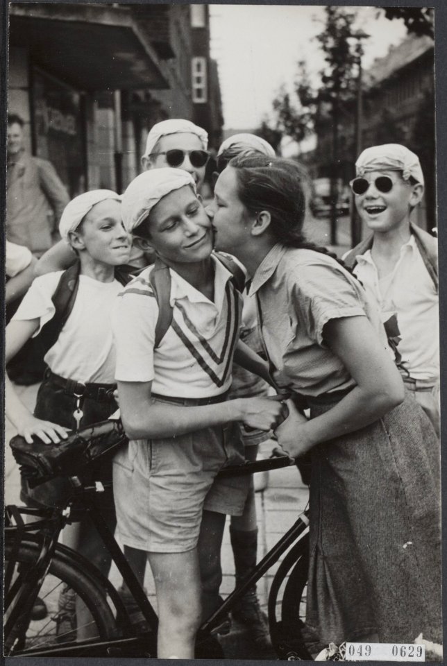 Wedstrijden, fietsen, jongen, kinderen, Bestanddeelnr 049-0629