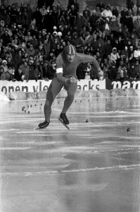 Wedstrijden om Zilveren Schaats voor profschaatsers te Den Haag , Jos Valentijn , Bestanddeelnr 926-2420