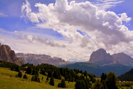 Rock clouds sky photo