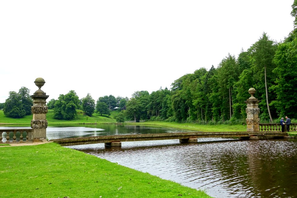 Weir walkway - Studley Royal Park - North Yorkshire, England - DSC00786