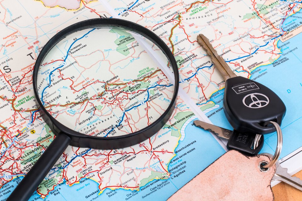 Driving holiday car keys