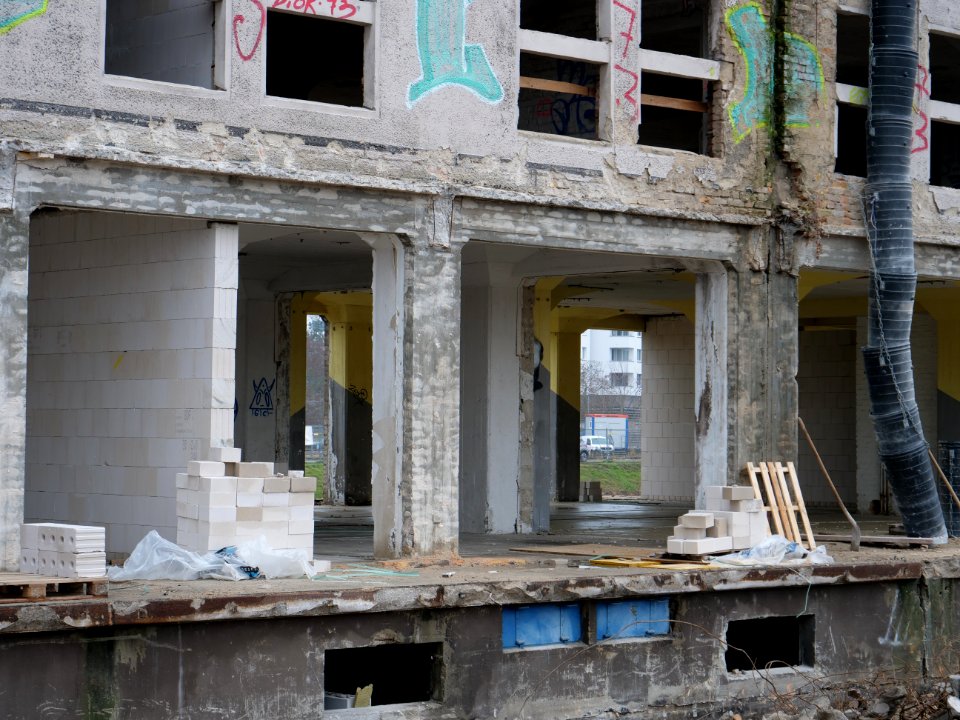 Wehrmachtsspeicher during reconstruction on 2019-11-21 07