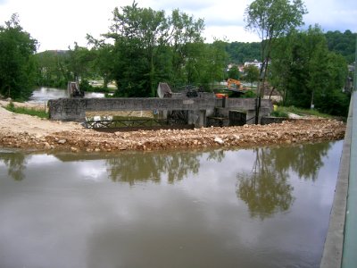 Wehr Willibaldsbrücke Eichstätt -Abbau 2016-06-19 (02)