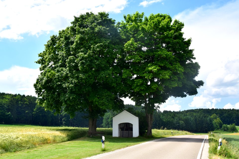 Wegkapelle (Pfahldorf) Landschaft