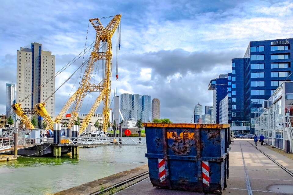 Port marine cityscape