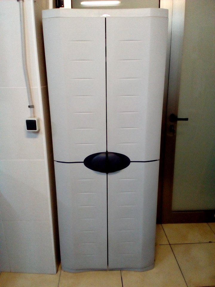 White plastic closet