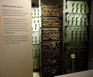 Whirlwind computer section at CHM