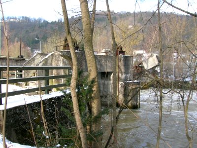 Wehr Willibaldsbrücke Eichstätt -Hochwasser 2013-02-10 (4)
