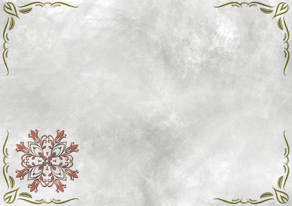 Floral ornaments decorative