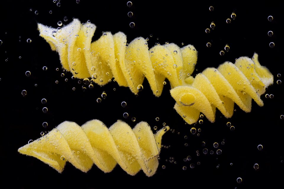 Spiral pasta food eat