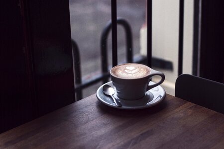 Espresso coffee shop caffelatte photo