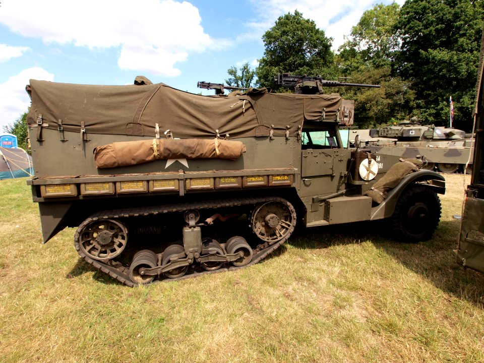 White halftrack of 7 Delta 814T, 38th vehicle of C company pic2