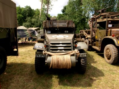 White halftrack of 7 Delta 814T, 38th vehicle of C company pic1