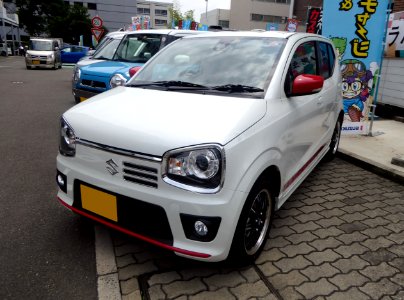 White Suzuki ALTO TURBO RS (HA36S) front