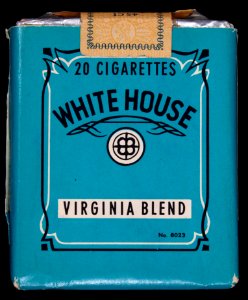 White House cigarettes pack, back photo