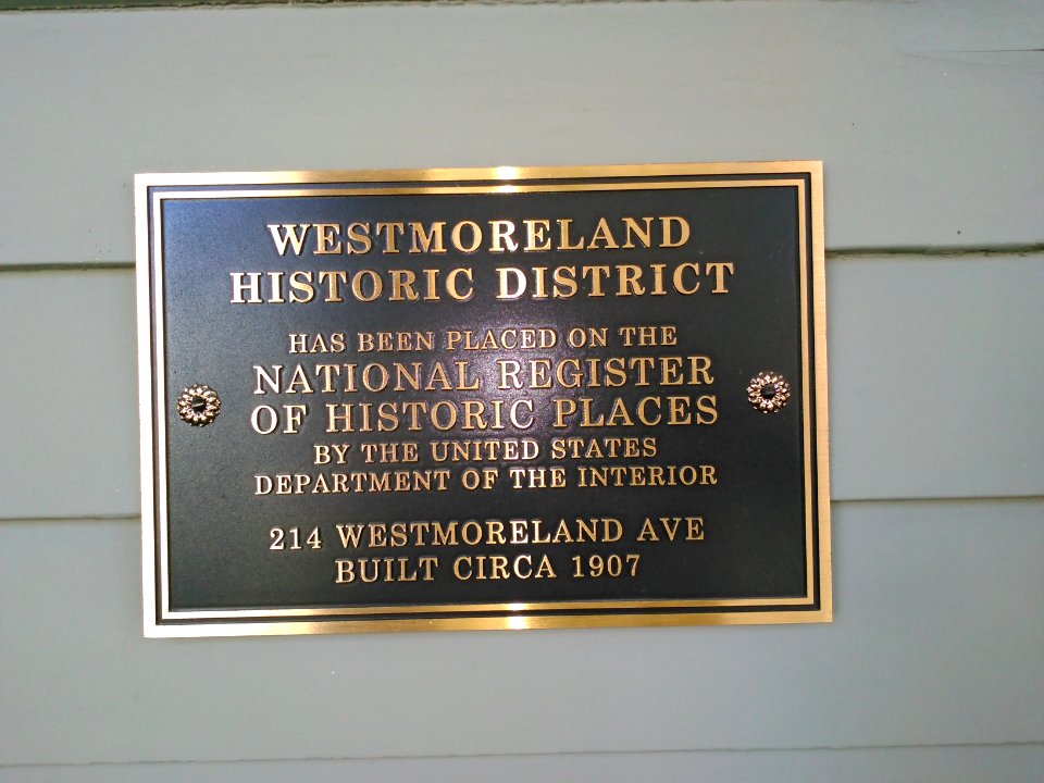 WestmorelandNRHPmarker