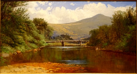 White Mountain Landscape by Frank Henry Shapleigh, undated, oil on canvas - Currier Museum of Art - Manchester, NH - DSC07450