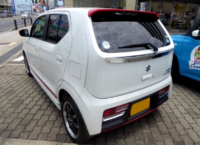 White Suzuki ALTO TURBO RS (HA36S) rear