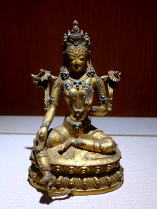 White Tara, Tibet, 1368-1644 AD, gilt copper - Sichuan Provincial Museum - Chengdu, China - DSC04474