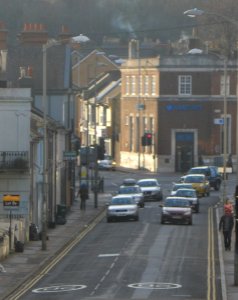 West-Northwestward View towards Preston Circus, Brighton (March 2014)