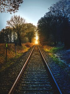 Railway line railway train
