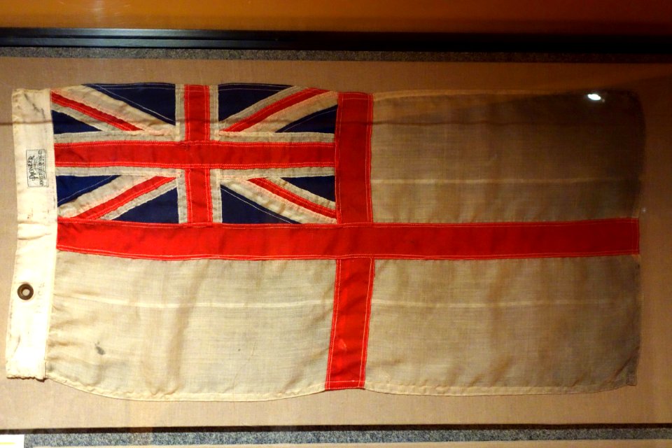 White Ensign, Royal Canadian Navy, before 1965 - Glenbow Museum - DSC00682